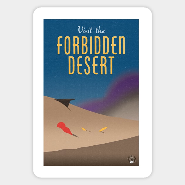 Visit the Forbidden Desert Sticker by east coast meeple